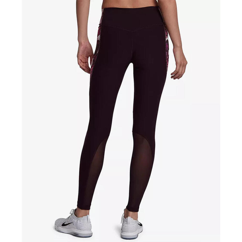 Womens Nike Dri-Fit Power Legend Floral Port Wine Leggings Size S Mesh Port Wine - Picture 2 of 5